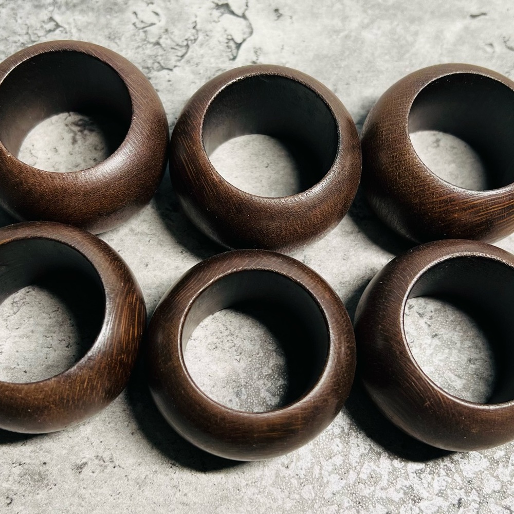 Wayfair Wood Napkin Rings (set of 6)